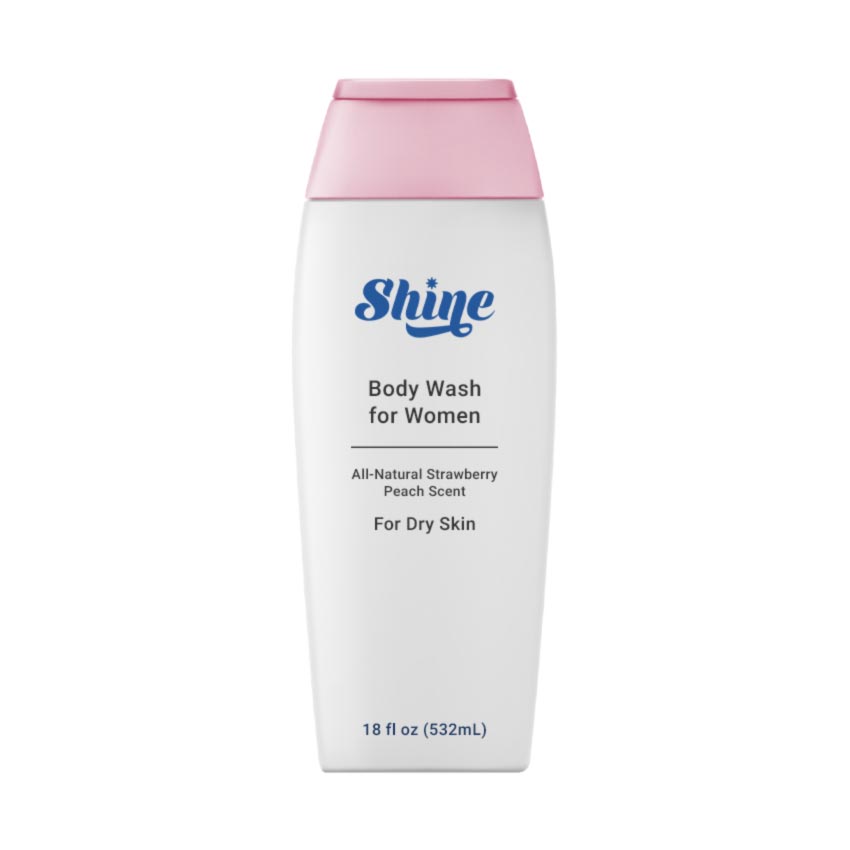 Strawberry Peach Body Wash for Dry Skin