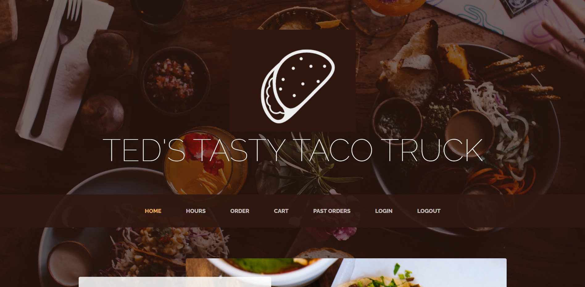 Ted's Tasty Taco Truck Website Image